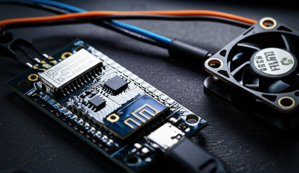 Control Fan Speed via Mobile Using Iot and Nodemcu