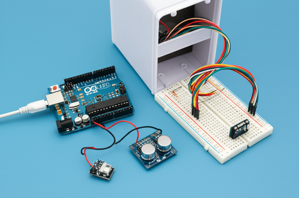 Make a Smart Trash Can Using Arduino and Ultrasonic Sensor